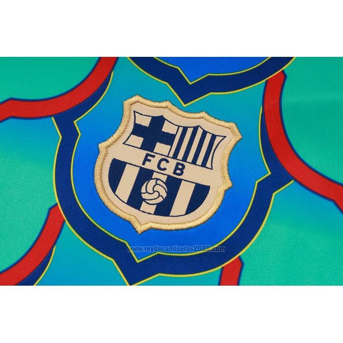 Chandal del Barcelona Manga Corta 2024-2025 Verde - Pantalon Corto